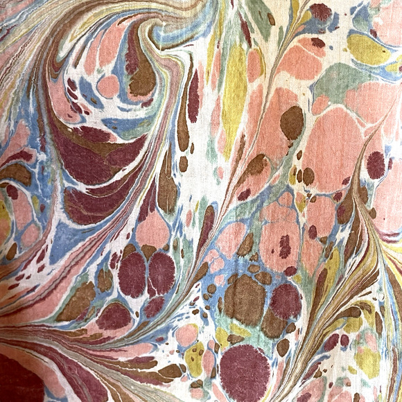 Johnny Was/Amanda Bond Lena Size Medium Marbled Pastel Long Sleeve Button Up Top - Picture 10 of 11